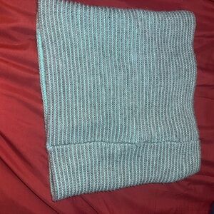 Striped Gray and Blue Women's Scarf